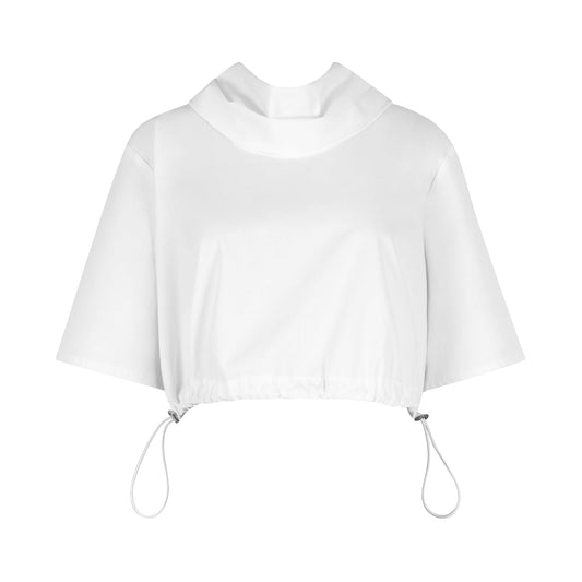 Drawstring Cropped Top