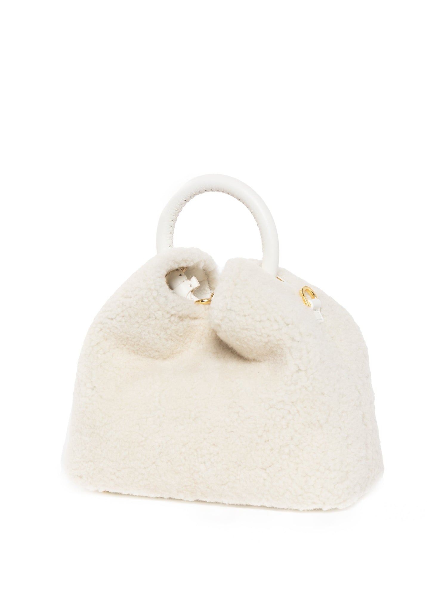 Baozi Shearling Teddy White