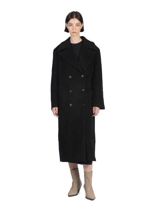 Boyfriend Coat Black