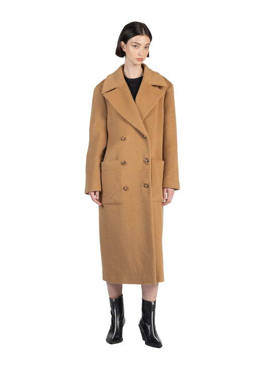 Boyfriend Coat Camel