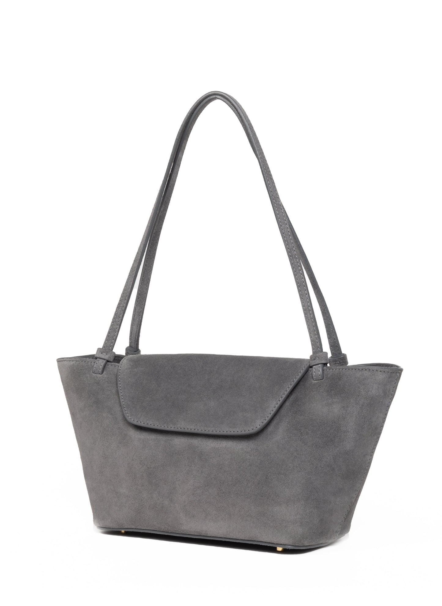 Courrier Tote Suede Grey