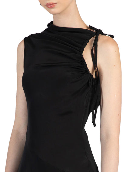 Silk Satin Dress/Black