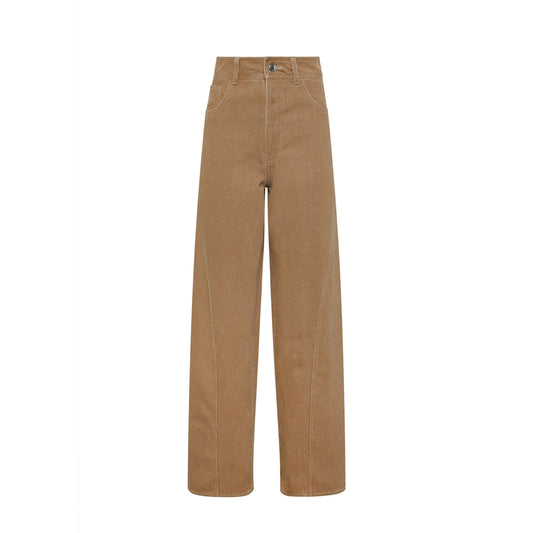 Brown Stitched Trousers