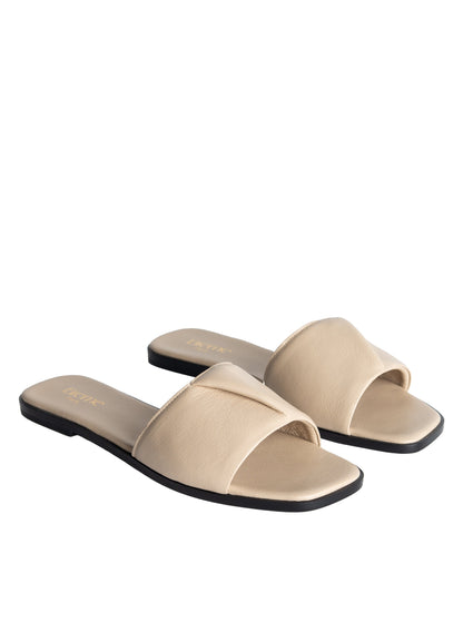 Fold Sandal Cream/Black