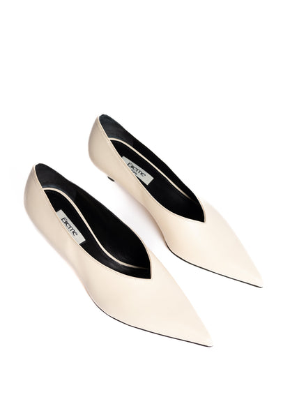 Vivian Pumps Leather Cream