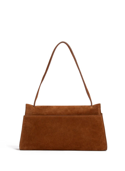 Long Papillon Suede Cognac