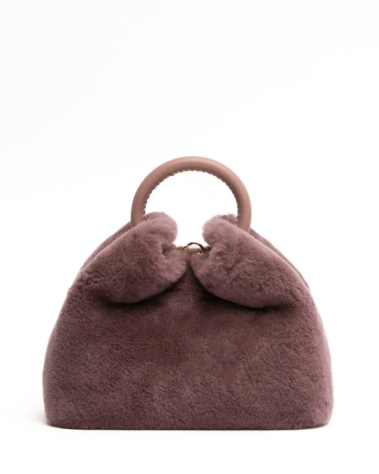 Baozi Shearling Montone Mauve