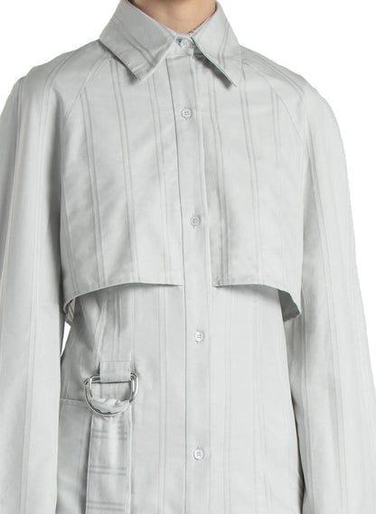 Shirt Dress Grey Stripes