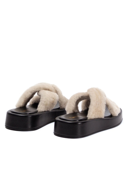 Tresse Shearling Black/ Beige