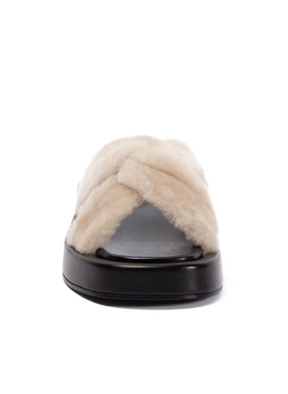 Tresse Shearling Black/ Beige