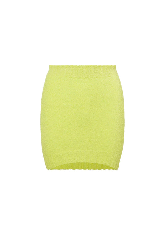 Spongy Knitted Mini Skirt