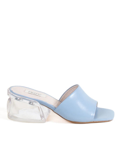 Puffy Mule Plexiglass Baby Blue